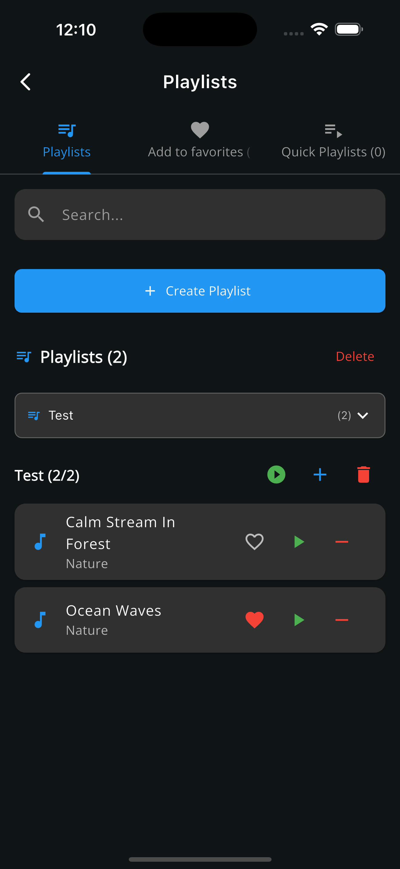 🎵 Personalized Playlists - Create custom sound combinations for different moods. Mix nature sounds according to your wishes and save them as favorites.